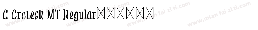 G Grotesk MT Regular字体转换